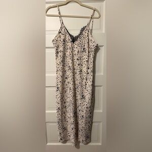 Cream and Black Spotted Dress-NWOT